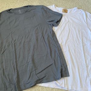 2 mens plain shirts